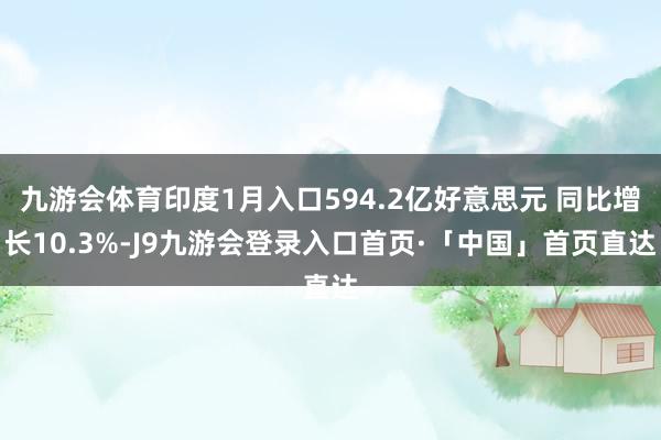 九游会体育印度1月入口594.2亿好意思元 同比增长10.3%-J9九游会登录入口首页·「中国」首页直达